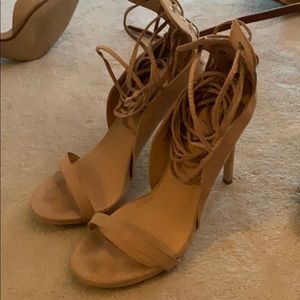 Nasty Gal wrap up ankle heels